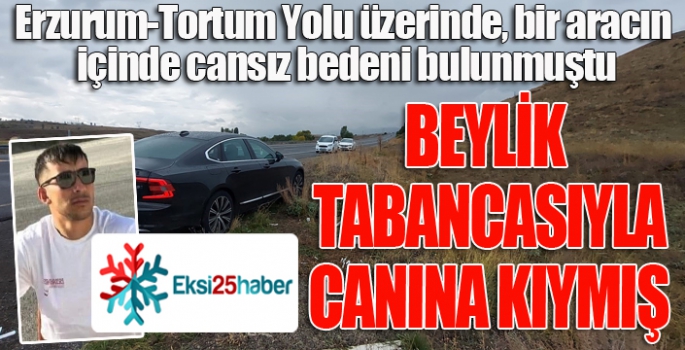 Beylik tabancasıyla canına kıymış...