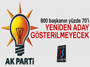 560 AK Partili başkan aday yapılmayacak