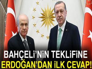 Bahçeli'nin teklifine Erdoğan'dan ilk cevap! Yarın saat 13.30'da...