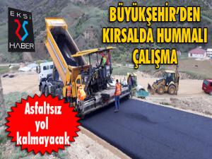 Büyükşehir kırsalda dağ-taş demeden yol yapıyor