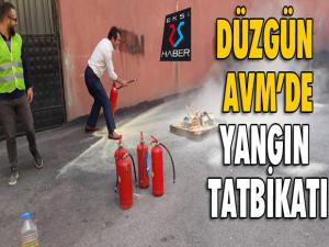 Düzgün AVMde yangın tatbikatı