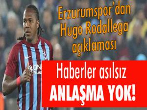 Erzurumspor'dan Hugo Rodallega açıklaması... Anlaşma yok!