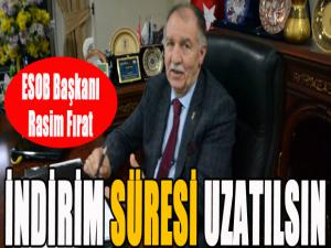 Fırat: İndirim süresi uzatılsın