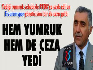 Hem yumruk, hem de ceza yedi!..