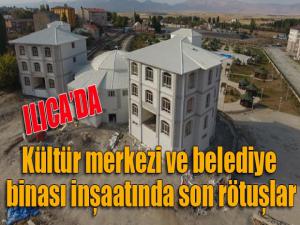 Ilıcada kültür merkezi ve belediye binası inşaatında son rötuşlar