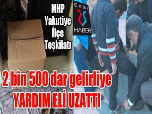 MHP Yakutiye İlçe Teşkilatı, 2 bin 500 dar gelirliye yardım eli uzattı...