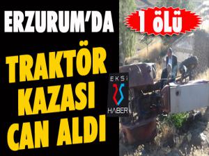 Traktör kazası can aldı