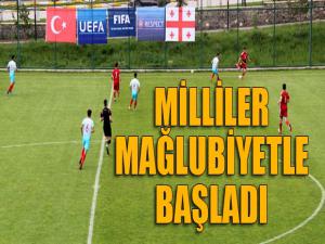 U18 Milli Takımı, Gürcistan'a 4-1 yenildi