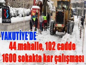 Yakutiye, kar çalışmalarına devam ediyor