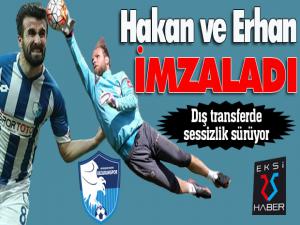 Yönetim açıkladı, kaleci Hakan ile Erhan imzaladı, dış transferde imza yok!