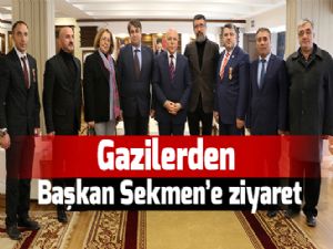 Gazilerden Başkan Sekmen'e ziyaret