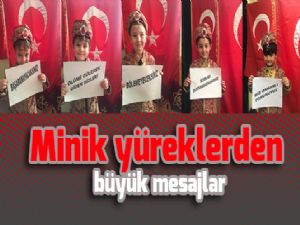 Minik yüreklerden büyük mesajlar