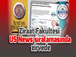 Ziraat Fakültesi US News sıralamasında zirvede