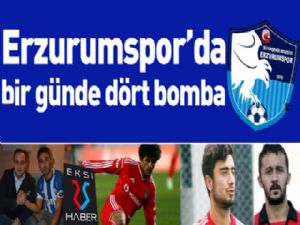 Erzurumspor'da bir günde dört bomba