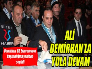 Demirhan, BB Erzurumspor Başkanlığına yeniden seçildi