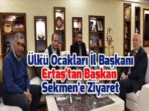 Ülkü Ocakları İl Başkanı Ertaş'tan Başkan Sekmen'e Ziyaret