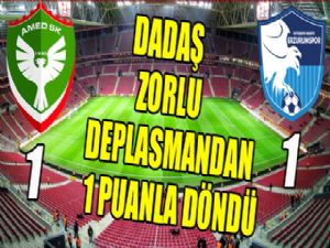 Dadaş, zorlu deplasmandan 1 puanla döndü