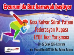  Erzurum'da Buz karnavalı başlıyor