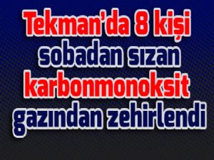 Tekman'da 8 kişi sobadan sızan karbonmonoksit gazından zehirlendi