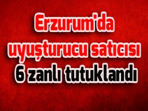 Erzurum'da uyuşturucu satıcısı 6 zanlı tutuklandı