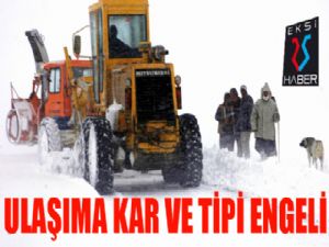 Doğu Anadolu'da ulaşıma kar ve tipi engeli