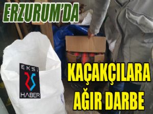 Erzurum'da 52 bin 907 adet kaçak sigara ele geçirildi