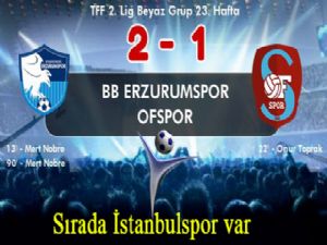 Erzurumspor şampiyonluğa adım adım ilerliyor..