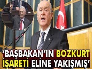 Devlet Bahçeli: Başbakan'ın bozkurt işareti eline yakışmış