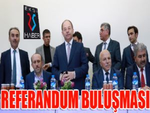 Bakan Akdağ ve Başkan Sekmen İspir'de muhtarlarla buluştu