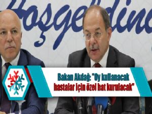 Bakan Akdağ: 