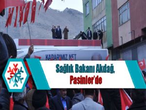 Sağlık Bakanı Akdağ, Pasinler'de