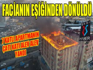 Erzurum'da yangın... Facianın eşiğinden dönüldü...