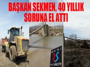 Başkan Sekmen 40 yıllık soruna el attı