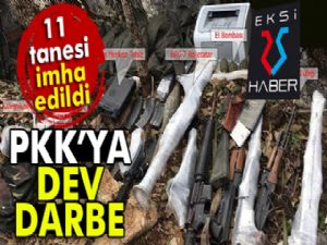 11 sığınak imha edildi