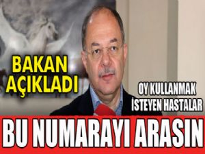 Bakan Akdağ açıkladı: Oy kullanmak isteyen hastalar..