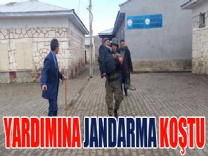 Yardımına jandarma koştu...