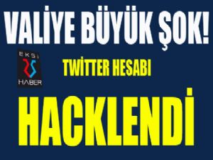 Valiye büyük şok! Twitter hesabı hacklendi...