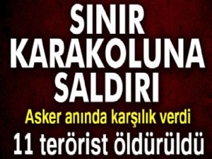 Sınır karakoluna roketatarlı saldırıya misliyle karşılık verildi