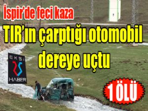 İspir'de feci kaza : 1 ölü