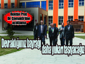  Rektör Prof. Dr. Çomaklı: 