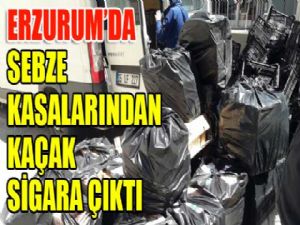 Sebze kasalarından kaçak sigara çıktı