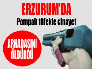 Erzurum'da pompalı tüfekle cinayet..