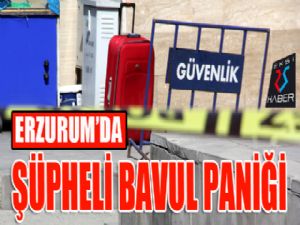 Erzurum'da şüpheli bavul, korkuttu