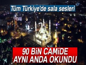 90 bin camide sala okundu