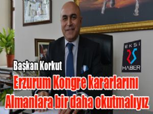 Başkan Korkut: 