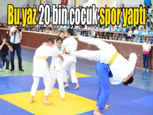 Bu yaz 20 bin çocuk spor yaptı