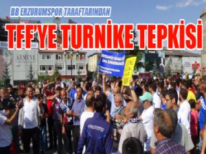 Erzurum'da TFF'ye turnike tepkisi