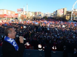 Erzurum'da meydan okudu...