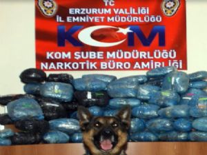 Erzurum polisi uyuşturucu tacirlerine dur dedi...