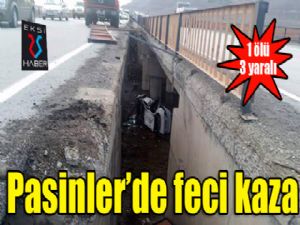 Pasinler'de feci kaza: 1 ölü, 3 yaralı...